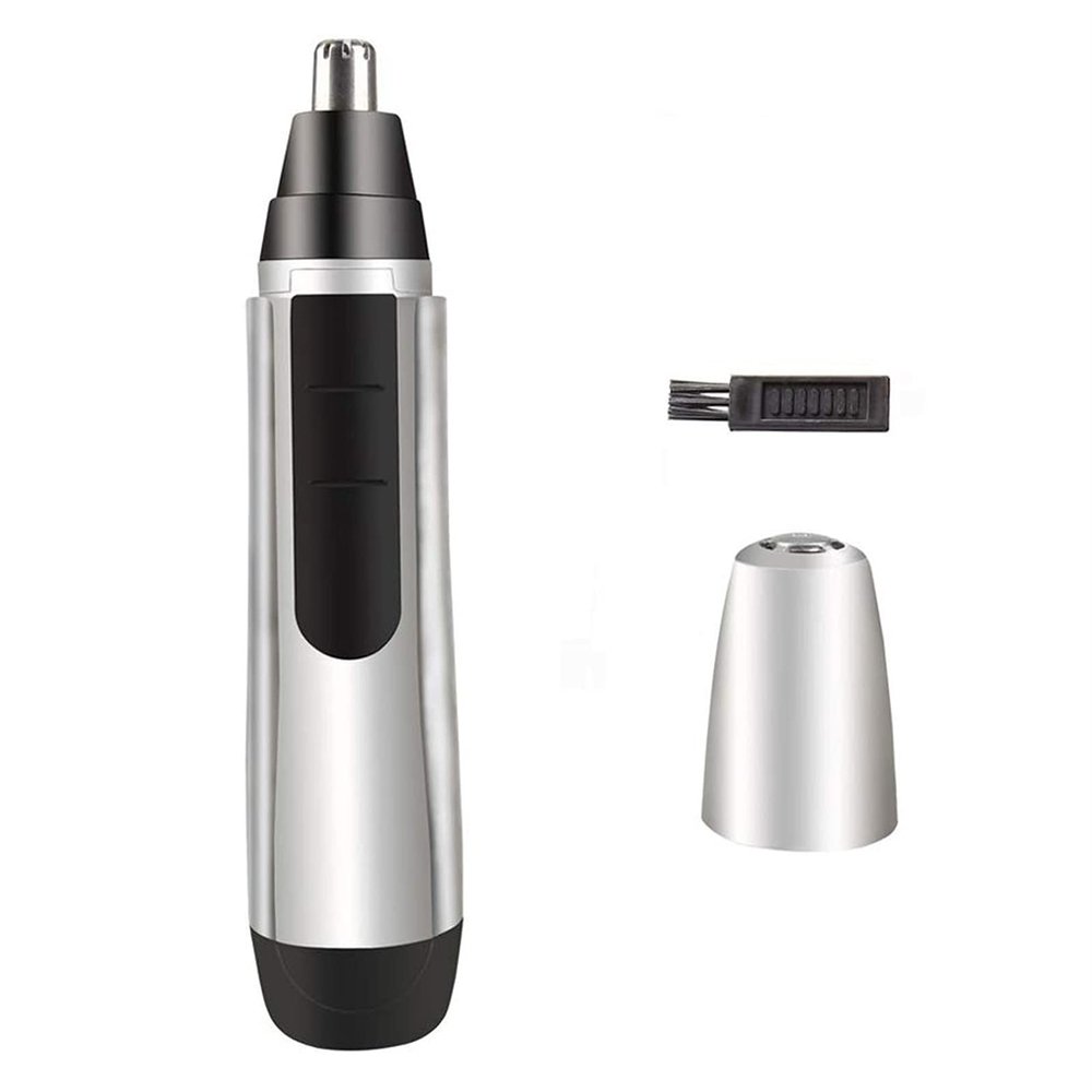 MQQ Nose Ear Trimmer, Electric Nose Hair Trimmer Clipper Multifunction Battery Operated Stainless Steel Blade Facial Hair Grooming Shaver Portable