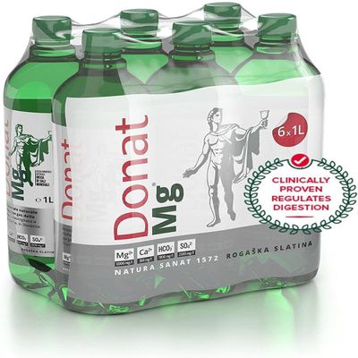 DONAT MG Rogaska Magnesio Natural Mineral Water 100 cl Rogaska 100 cl Pack of 6