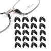 20 Pairs Adhesive Glasses Nose Pads, Pea Shape Stick on Anti-Soft Silicone, Adhesive Nose Pads Glasses for Glasses, Eyeglasses and Sunglasses, (Black)