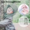 2 Pieces Mosquito Head Net, Nylon Face Net Mesh,Mesh Bug Net for Outdoor Hiking Camping Climbing Fishing and Walking (Gray) view 4