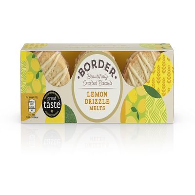 Border Biscuits Lemon Drizzle Melts - Case pack 150g x 12.