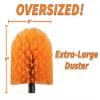 EXTEND-A-REACH Cobweb Duster Head Brush // Big and Puffy Spider Web for Outdoor & Indoor Cleaning Twist-On Corner Fits Standard Acme Threaded Extension Poles Best (No Pole) (B111) view 2