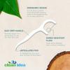 Clean Idea EcoFlosser - Biodegradable Floss Picks - Dental Floss Picks - Plant Based - Sustainable - Zero Greenwashing - Eco Friendly - 300 Picks view 2