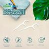Clean Idea EcoFlosser - Biodegradable Floss Picks - Dental Floss Picks - Plant Based - Sustainable - Zero Greenwashing - Eco Friendly - 300 Picks view 4