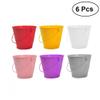 Onsinic 6pcs Mini Metal Bucket Candy Party Favor Chocolate Buckets Diy Tin for Birthday Party Wedding Baby Shower view 3