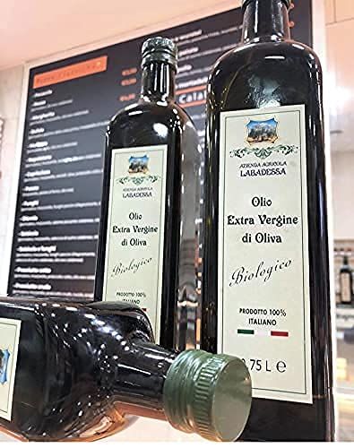Organic Extra Virgin Olive Oil "LABADESSA" - Calabria - ITALY - Bottle 1 liter