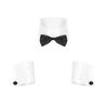Kaerm Men's Adults Fancy Dress Sexy 3 Piece Waiter Lingerie Set Tuxedo Role Play Uniform Set White M view 4