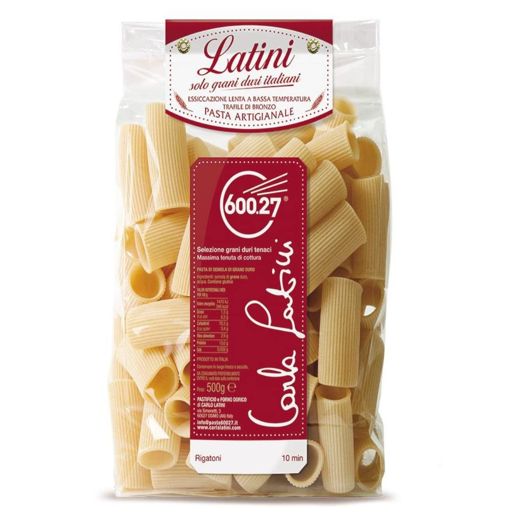 Rigatoni - 2 packs of 500 g - Carla Latini