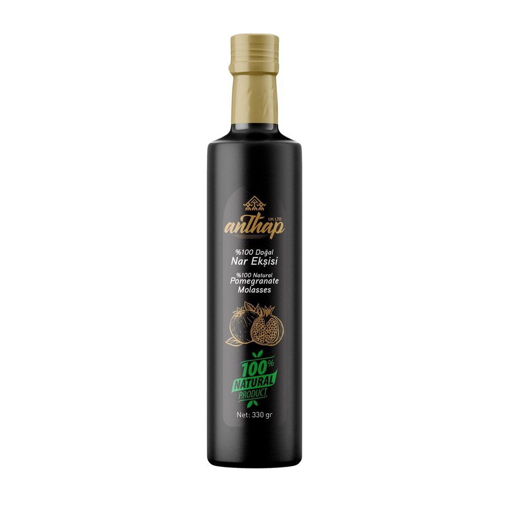 Anthap 100% Natural Sour Pomegranate Molasses, Salad Sauce, Perfect for Dressing, Rich in Antioxidants, Sour, All Natural, No Added Sugar, 330g