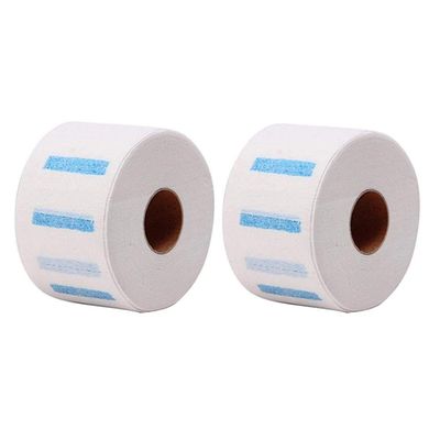 2 Rolls Disposable Neck Protection Paper Strips Barber Neck Tape Barber Neckband Hair Cutting Barber Salon Ruffle Tissue Strip Collar Wrap for Hairdressers and Barbers or Home Use