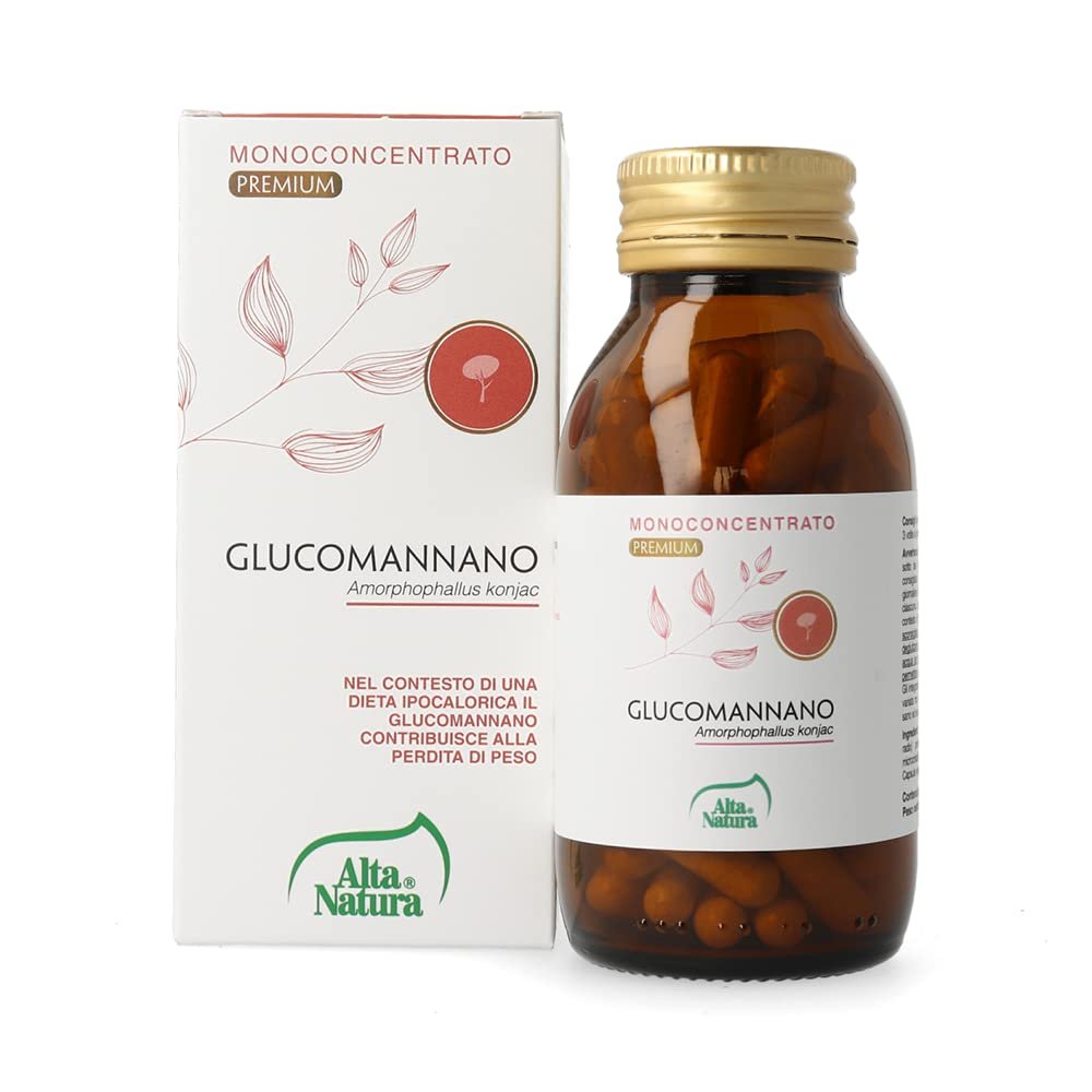 Alta Natura GLUCOMANNAN 100 Capsules of 500MG TERRANATA