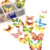 100 Pieces Edible Butterfly Cupcake Toppers Wedding Cake Birthday Party Food Decoration (Colour B:butterfly) view 3