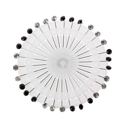 AERVEAL Brooch Pin,30Pieces Muslim Jewelry Rhinestone Crystals Hijab Pins Wedding Brooch Pin For Women
