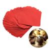 100Pcs/Lot Embossed Package Chocolate Tin Foil Wapping Paper Color Aluminum Foil Paper Pastry Baking Tin Foil(Red) view 1