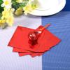 100Pcs/Lot Embossed Package Chocolate Tin Foil Wapping Paper Color Aluminum Foil Paper Pastry Baking Tin Foil(Red) view 3