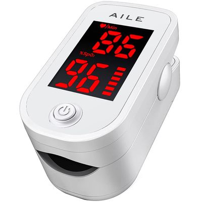 AILE Oxygen Monitor Finger Adults-Kids Heart Rate Monitor SpO2 Pulse Oximeter UK Approved Medical Device SATS Blood Saturation Monitor CE Certified - MHRA Registered Oxygen Level Monitor