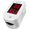 AILE Oxygen Monitor Finger Adults-Kids Heart Rate Monitor SpO2 Pulse Oximeter UK Approved Medical Device SATS Blood Saturation Monitor CE Certified - MHRA Registered Oxygen Level Monitor view 1