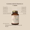 Sky Premium Life Vitamin B Complex with Vitamins B1, B2, B3, B5, B6, B12, Folic Acid & Biotin - 60 Tablets (1 Pack) view 2