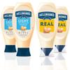 Bundle of 2 Pack Hellmann's Real Mayonnaise, 750ml Squeeze Bottle and 2 Pack Light Mayonnaise 1 of Each Squeezy Bottle, 750ml Free from Artificial Colours and Preservatives view 1