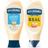 Bundle of 2 Pack Hellmann's Real Mayonnaise, 750ml Squeeze Bottle and 2 Pack Light Mayonnaise 1 of Each Squeezy Bottle, 750ml Free from Artificial Colours and Preservatives view 4