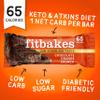 Fit Bakes 65 Calories Mini Chocolate Orange Bars (12x19g) Diabetic Chocolate Keto Snack, 1 Net Carb Low Sugar Crunch Cake Diabetic Sweet Biscuits, Low Calorie Snack, No Added Sugar, Fitbakes view 2
