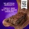 Fit bakes 64 Calories Belgian Chocolate Mini Bars (12x19g) Diabetic Chocolate Keto Snack, 1 Net Carb Low Sugar Crunch Cake, Diabetic Sweets Biscuits, Low Calorie Snack, No Added Sugar, Fitbakes view 3