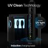 Aquasonic Black Series PRO Ultra Whitening Toothbrush w UV Sanitizing Base 4 Modes & Smart Timers UV Sanitizing & Charging Travel Case Electric Tooth Brush 6 Proflex Brush Heads view 3