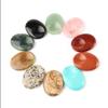 1pcs 30x40mm Natural Worry Stone Thumb Massage Gemstones Crystals 7 Chakra Treatment Spiritual Therapy Minerales-Turquoise_8x40x30mm view 2