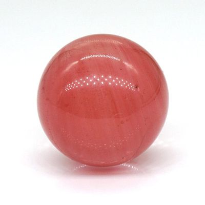 18mm Natural Stone Beads Crystals Chakra Ball Round Sphere For Jewelry Making Bulk Gemstone Accessories 1PC-Cherry Quartz