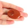 1pcs Natural Worry Stone Thumb Massage Gemstones Crystals 7 Chakra Treatment Spiritual Therapy Minerales 30x40mm-gold sandstone_40x30x8mm view 1