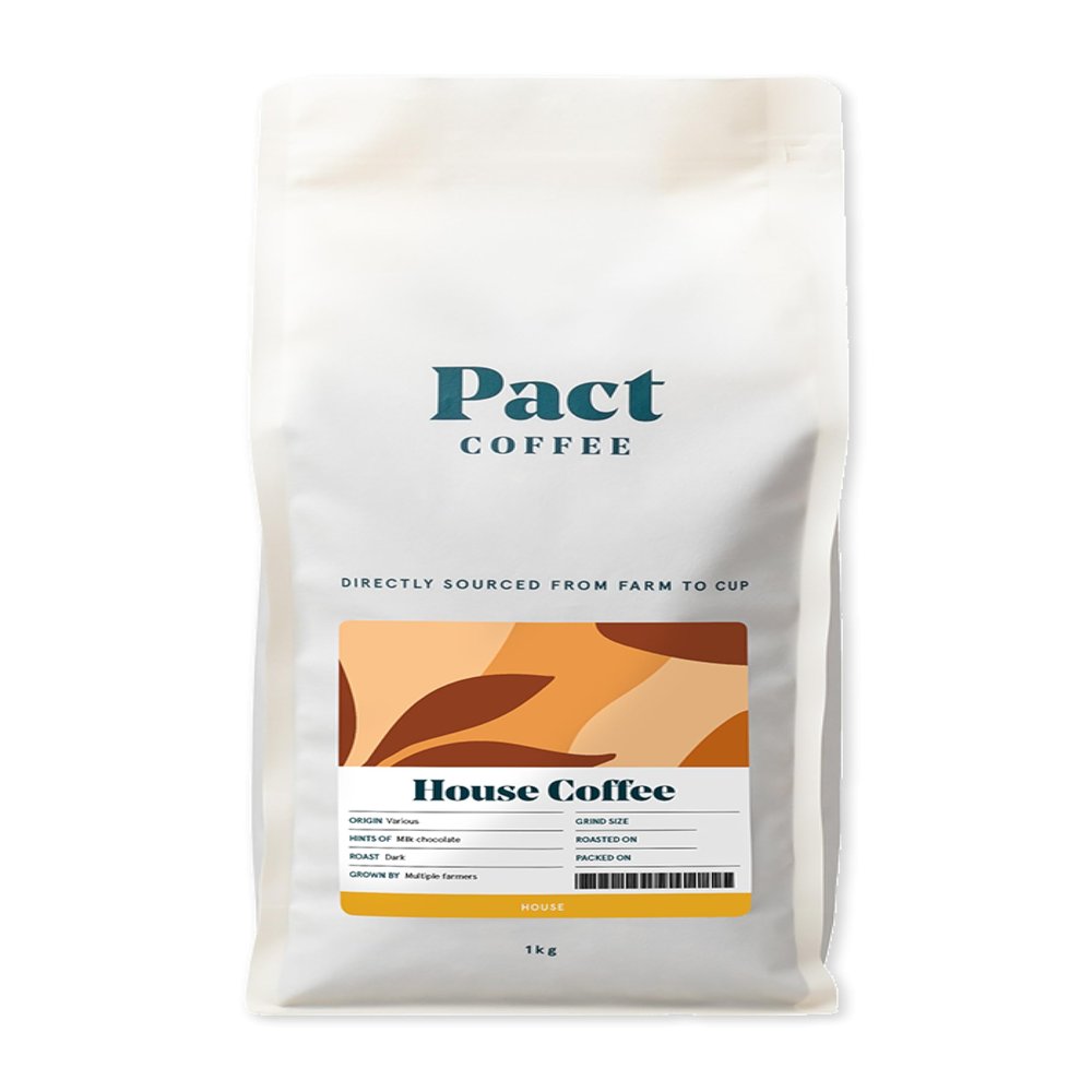Pact Coffee House, Dark & Rich Roast (1kg) - Coarse Grind - Freshly Roasted in Surrey