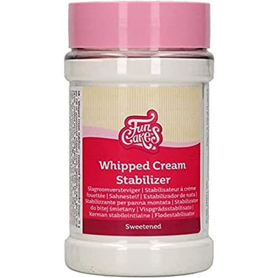 FunCakes Whipped Cream Stabilizer - Sweetened: Sweetened Stabilizing Powder, Keeps Whipped Cream Stiff, Ready To Use,150 g.