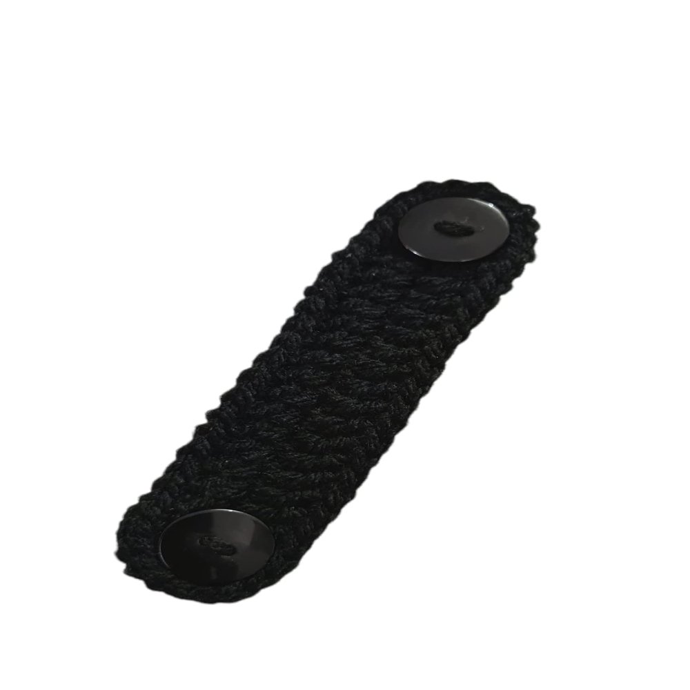 Crochet Ear Savers for face masks (Black)