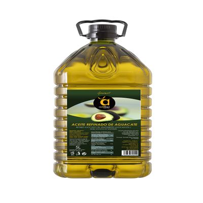 Casalbert Avocado Oil 5L Healthy Cooking & Frying Oil for High Temperature & Fresh Salads, Natural, Rich in Nutrients Made in Spain