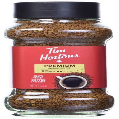 Tim Hortons Medium Roast Instant Coffee, 100% Colombian, 300g Jar