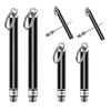 4 Reusable Titanium Toothpicks with Protective Holder - Mini Metal and Stainless Steel Portable Set for Household and Outdoor Use (2 Long & 2 Short, Black) view 1