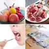 4 Reusable Titanium Toothpicks with Protective Holder - Mini Metal and Stainless Steel Portable Set for Household and Outdoor Use (2 Long & 2 Short, Black) view 3