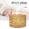 01 02 015 Aroma Diffuser, 700ml Wood Grain Humidifier Remote Control Intelligent Aroma Diffuser Bluetooth Speaker with Night Light for Home Office Car(UK Plug) view 2
