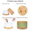 01 02 015 Aroma Diffuser, 700ml Wood Grain Humidifier Remote Control Intelligent Aroma Diffuser Bluetooth Speaker with Night Light for Home Office Car(UK Plug) view 4