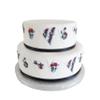 16 Skull Red Rose Gothic Large Bunting Flag Edible Icing Sheet Cake Toppers Decorations - Halloween view 1