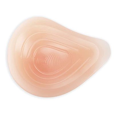 DFGGE One Piece Side Self-Adhesive Silicone Breast Forms for Transgender Crossdresser Fake Boobs Women Mastectomy Prosthesis Concave Bra Pad Chest Improvement,Left Side Only,CupB :250g