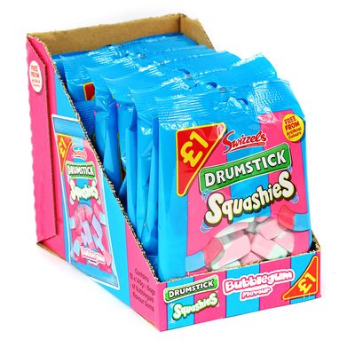 Swizzels Drumstick Bubblegum Squashies 145g (Pack of 12)