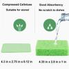 12-Count Kitchen Sponges- Compressed Cellulose Cleaning Sponges Non-Scratch Natural Sponge for Kitchen Bathroom Cars, Funny Cut-Outs DIY (Multi-rectangle) view 2
