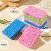 12-Count Kitchen Sponges- Compressed Cellulose Cleaning Sponges Non-Scratch Natural Sponge for Kitchen Bathroom Cars, Funny Cut-Outs DIY (Multi-rectangle) view 3