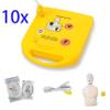 10Pack Mini AED Trainer XFT-D0009 Training Unit Teaching Set First Aid Train Machine with Electrode Pads Adult Child Pad Genuine Student Study Tool English Language Louder Voice Prompts view 2