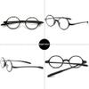 2 Pack Reading Glasses 4.0 3.75 3.5 3.25 3 2.75 2.5 Women Small Circle Frame Clear Lens Flexible Vintage Round Eyeglasses Reader Glasses For Men (2 Pack (Light black+ Light black), 2.75) view 4