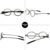2 Pack Reading Glasses 4.0 3.75 3.5 3.25 3 2.75 2.5 Women Small Circle Frame Clear Lens Flexible Vintage Round Eyeglasses Reader Glasses For Men (2 Pack (Translucent grey + Translucent grey), 3.25) view 4