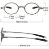 2 Pack Reading Glasses 4.0 3.75 3.5 3.25 3 2.75 2.5 Women Small Circle Frame Clear Lens Flexible Vintage Round Eyeglasses Reader Glasses For Men (2 Pack (Translucent grey + Translucent grey), 4.00) view 3