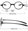 2 Pack Reading Glasses 4.0 3.75 3.5 3.25 3 2.75 2.5 Women Small Circle Frame Clear Lens Flexible Vintage Round Eyeglasses Reader Glasses For Men (2 Pack (Light black+ Light black), 3.25) view 3