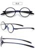 2 Pack Reading Glasses 4.0 3.75 3.5 3.25 3 2.75 2.5 2.25 2.0 1.75 1.5 1.25 Women Small Circle Frame Clear Lens Flexible Vintage Round Eyeglasses Reader Glasses For Men (2 Pack (Blue+Blue), 3.00) view 4